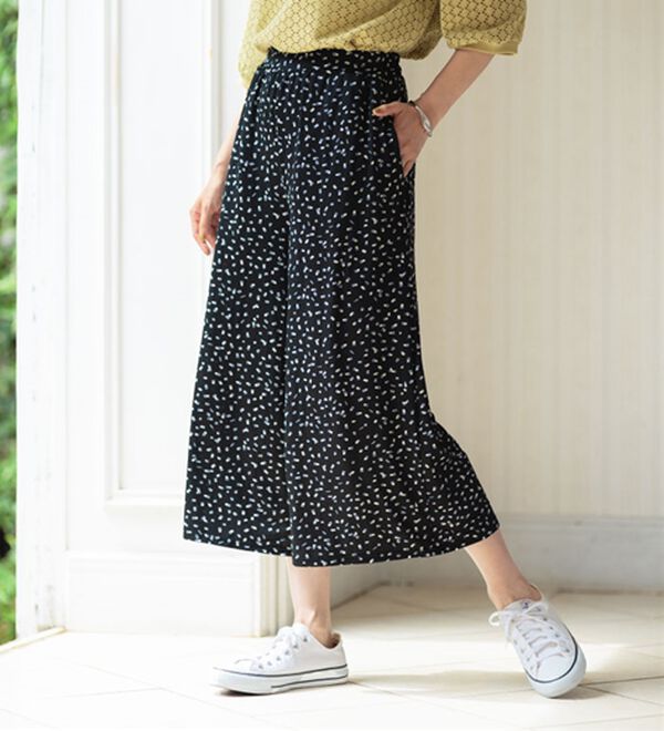 BELLUNA（ベルーナ）の「ヒンヤリ冷感イージーガウチョパンツ（ワイドパンツ・ガウチョ）」｜詳細画像