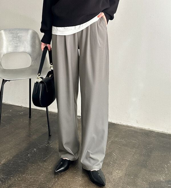 GeeRA（ジーラ）の「【再入荷】オンオフ着られる！カーブパンツ（フルレングスパンツ）」｜詳細画像