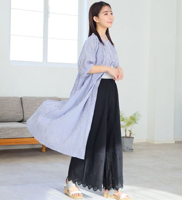 A HAPPY MARILYN（アハッピーマリリン）の「【３丈から選べる】脱！股ずれ宣言！裾レースぺチパンツ（肌着・インナーウェア）」｜詳細画像