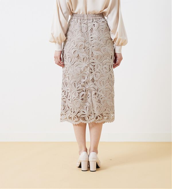 BELLUNA（ベルーナ）の「華やかリボンレーススカート（ロングスカート）」｜詳細画像