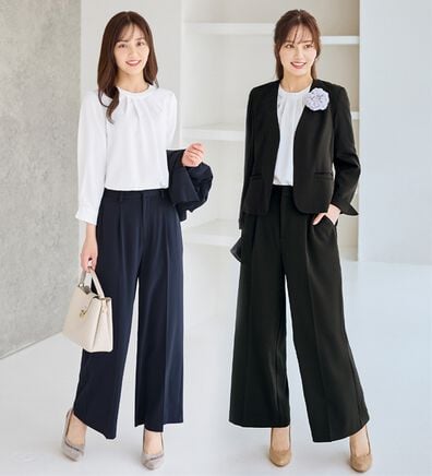 alotta（アロッタ）の「【ブラウス付き３点セット】洗える！多機能セットスーツ（その他スーツ）」