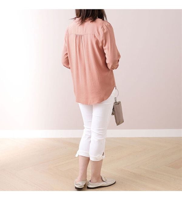 BELLUNA（ベルーナ）の「美脚ストレッチ裾リボンクロップドパンツ（クロップドパンツ）」｜詳細画像