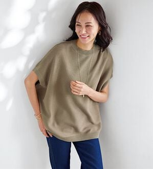 BELLUNA（ベルーナ）の「華奢見せ！ドルマンニットプルオーバー（ニット・セーター）」｜モカ