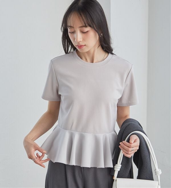 RANAN（ラナン）の「イレヘムペプラムTシャツ（カットソー）」｜詳細画像