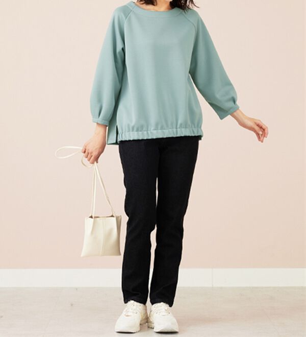 BELLUNA（ベルーナ）の「軽やか！メッシュダンボールプルオーバー（カットソー）」｜詳細画像