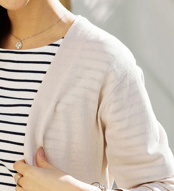 BELLUNA（ベルーナ）の「ヒンヤリ冷感！洗えるロング丈カーディガン（ニットカーディガン）」｜詳細画像