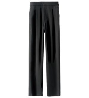 BELLUNA（ベルーナ）の「チノ見えストレッチ素材テーパードパンツ（テーパードパンツ）」｜黒