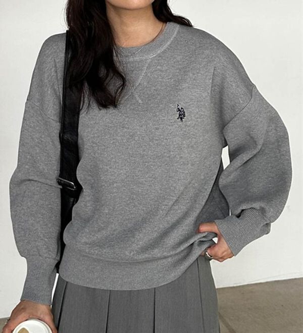 RANAN（ラナン）の「＜U.S.POLO ASSN.＞刺繍スウェットライクニット（ニット・セーター）」｜詳細画像