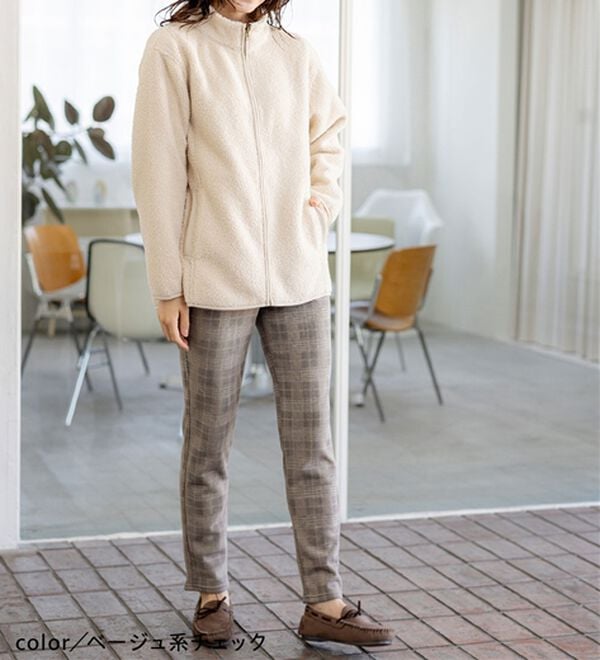 BELLUNA（ベルーナ）の「【あったか仕様♪】すっきり見え！裏ファーパンツ（フルレングスパンツ）」｜詳細画像