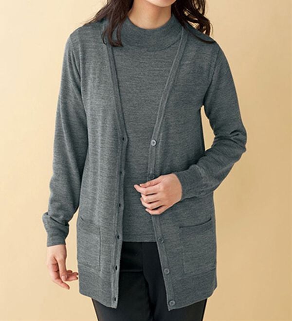 メリノウール100％ハイネックセーター - ベルーナ【公式】