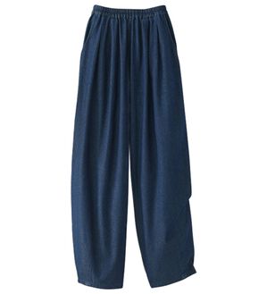 BELLUNA（ベルーナ）の「＜＆ｃｏｃｏｃｈｉ＞ゆったりパンツ（フルレングスパンツ）」｜インディゴ