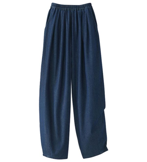 BELLUNA（ベルーナ）の「＜＆ｃｏｃｏｃｈｉ＞ゆったりパンツ（フルレングスパンツ）」｜インディゴ