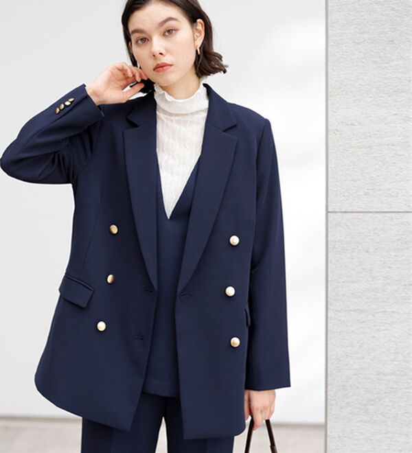 GeeRA（ジーラ）の「【入卒式/セレモニー】着回しベスト＆ジャケットセットスーツ（パンツスーツ）」｜詳細画像