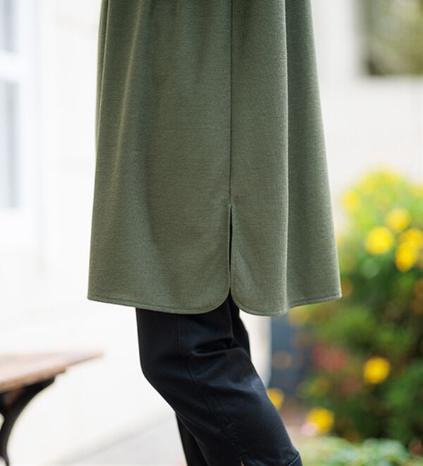 BELLUNA（ベルーナ）の「【接触冷感】かのこ素材タックデザインチュニックワンピース（その他ワンピース）」｜詳細画像