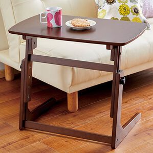 「昇降テーブル（ローテーブル・座卓）」｜ダークブラウン