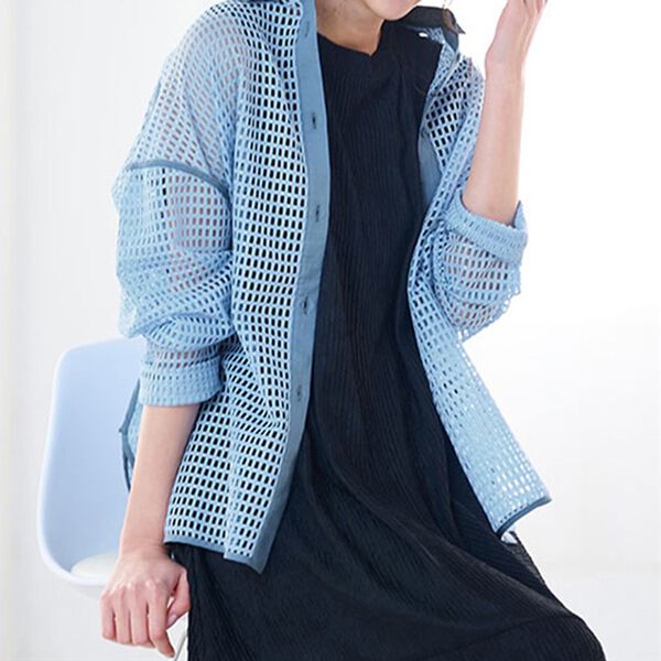 RANAN（ラナン）の「異素材切替メッシュシャツ（シャツ）」｜詳細画像