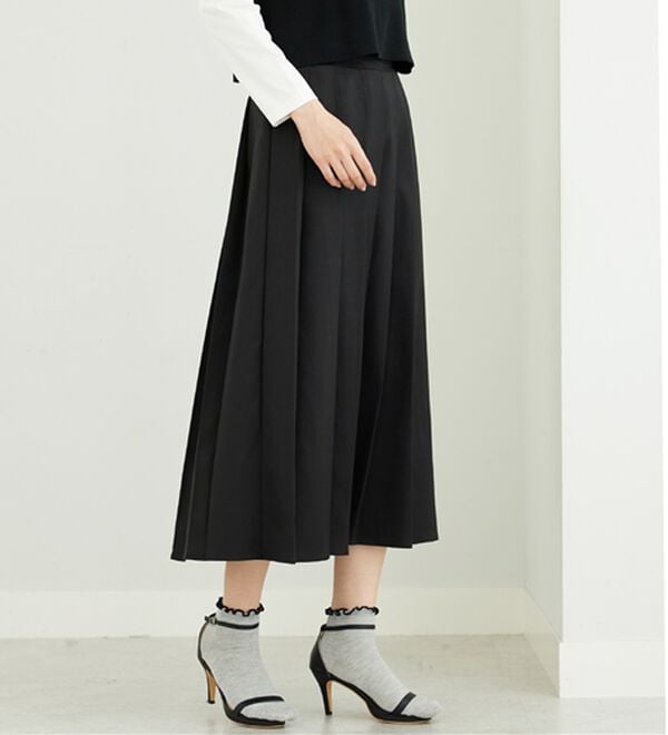 BELLUNA（ベルーナ）の「ボックスプリーツロング丈スカート（ロングスカート）」｜詳細画像