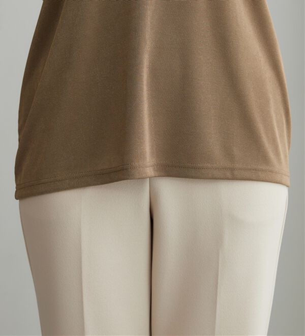 BELLUNA（ベルーナ）の「【2点セット】ネックレス付シャイニーかのこプルオーバー（カットソー）」｜詳細画像