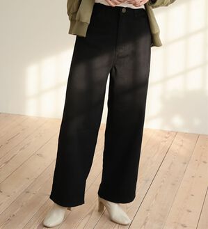 A HAPPY MARILYN（アハッピーマリリン）の「【Ｍ～７Ｌ】＜新色追加＞美脚＆美尻が叶う！優勝ワイドパンツ（ワイドパンツ・ガウチョ）」｜チノ／ブラック