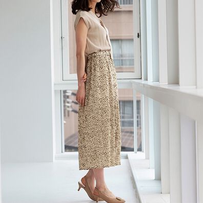 RANAN（ラナン）の「プリーツナロースカート（ロングスカート）」