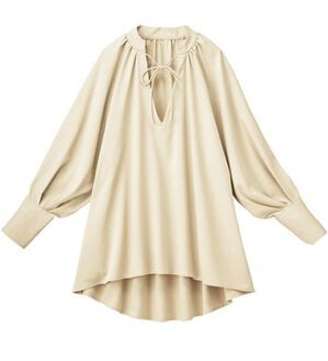 RANAN（ラナン）の「3つの機能付！大人のセットアップ（セットアップ）」｜ライトベージュ　ブラウス