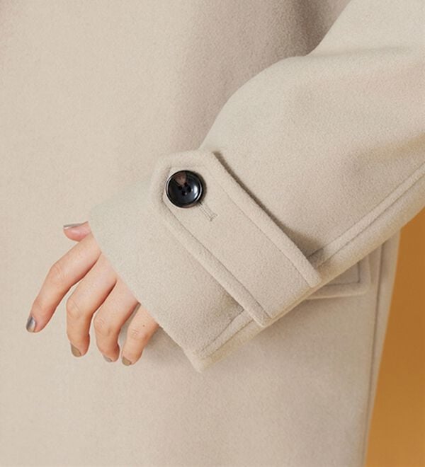 BELLUNA（ベルーナ）の「ウール調スタンド衿ミドル丈コクーンコート（ハーフコート）」｜詳細画像