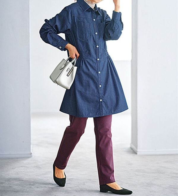 BELLUNA（ベルーナ）の「新触感！マシュマロみたいななめらかストレッチパンツ（フルレングスパンツ）」｜詳細画像