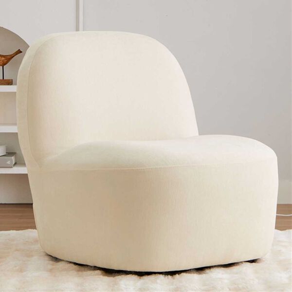 iellio（イエリオ）の「丸みがかわいい一人掛ソファＤａｒａｍ（ソファ）」｜アイボリー