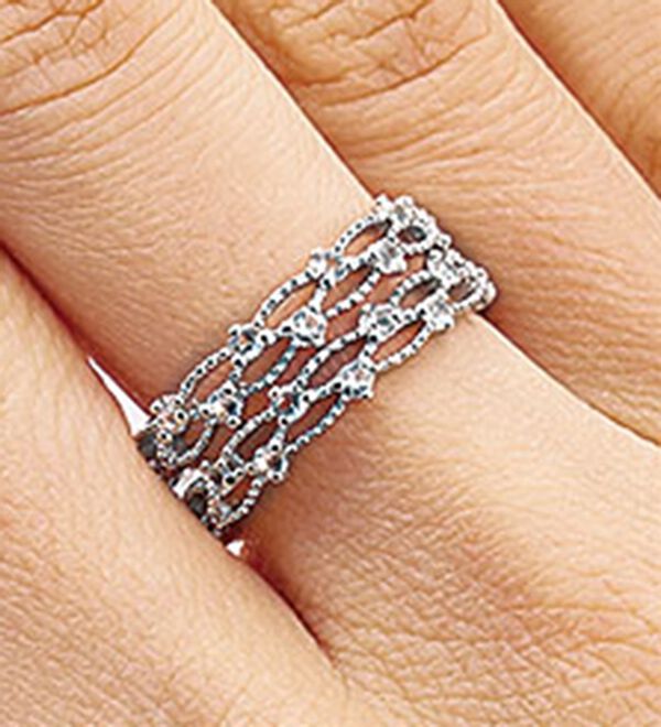 BELLUNA（ベルーナ）の「フリーサイズリング＆イヤーカフ２ＷＡＹセット（リング）」｜詳細画像