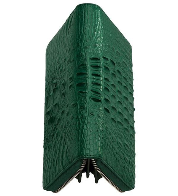 「希少なクラウン付きクロコラウンド長財布（メンズ財布・パスケース）」｜詳細画像