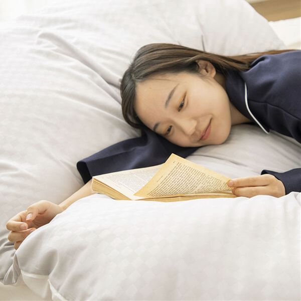 iellio（イエリオ）の「ホテルテイストリバーシブル布団カバーリング＜掛布団カバー・フィットシーツ・ボックスシーツ・枕カバー・１年中快適＞（敷布団カバー・シーツ）」｜詳細画像