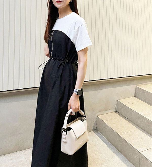 GeeRA（ジーラ）の「ハーフジップビスチェドッキングワンピース（その他ワンピース）」｜詳細画像