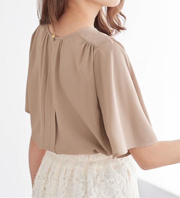 接触冷感】前後2WAYギャザーブラウス（半袖） - ベルーナ【公式】