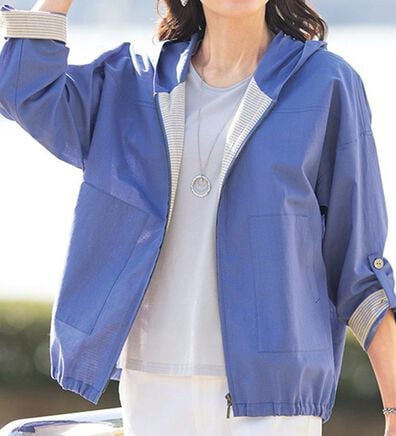 ルフラン（ルフラン）の「綿麻ゆったりサマーブルゾン（ブルゾン）」