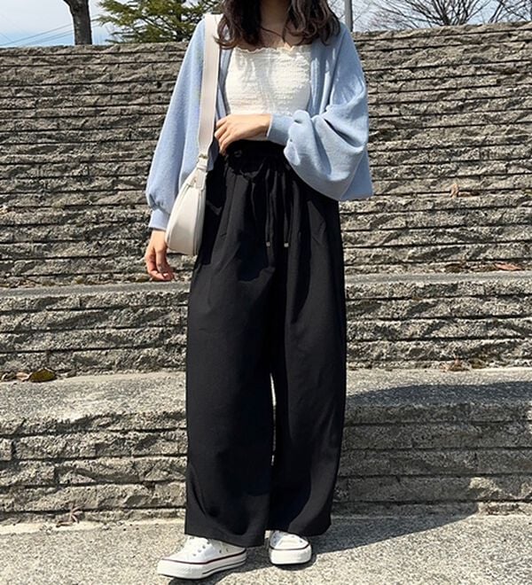 GeeRA（ジーラ）の「【体型カバー】上品なのにラクちんワイドパンツ（フルレングスパンツ）」｜詳細画像