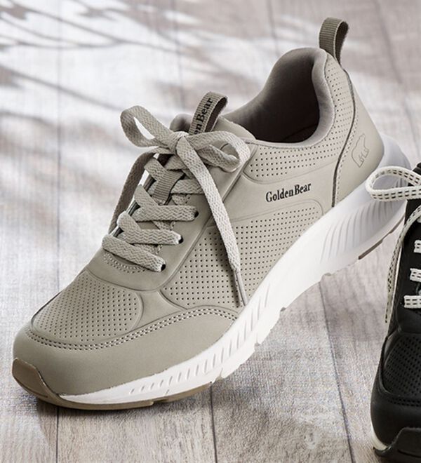 ルフラン（ルフラン）の「ゴールデンベア　４Ｅ防水スニーカー（スニーカー）」｜ライトグレー