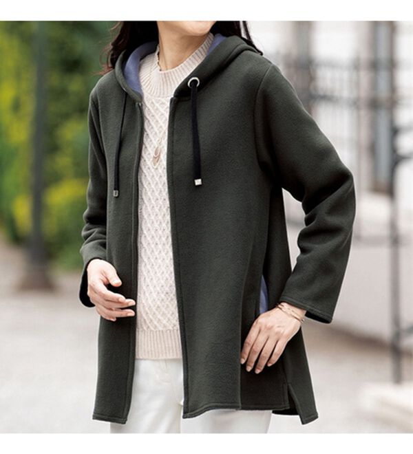 ルフラン（ルフラン）の「大人に嬉しいきれいめパーカー（パーカー）」｜詳細画像