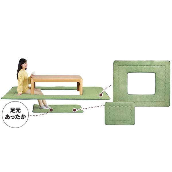 「厚みふっくら掘りごたつ用カーペット（ラグ）」｜詳細画像