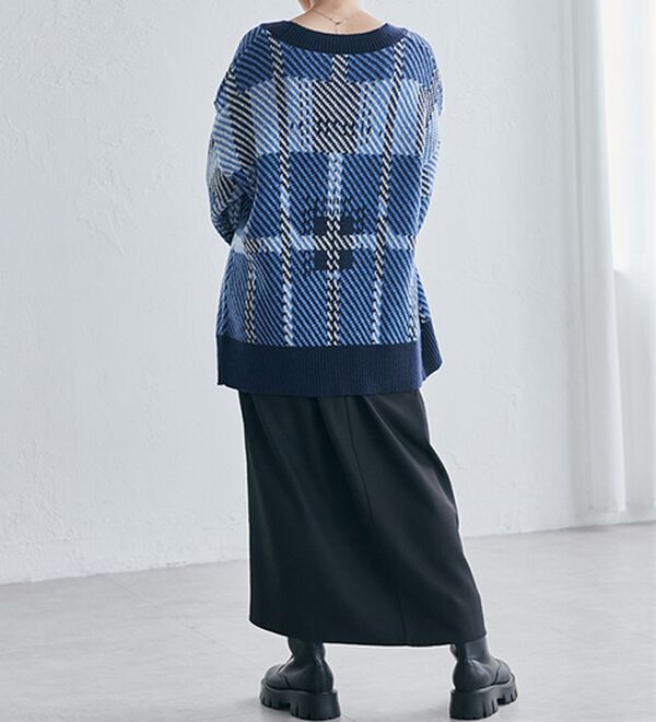 RANAN（ラナン）の「ビッグタータンオーバーカーデ（ニットカーディガン）」｜詳細画像