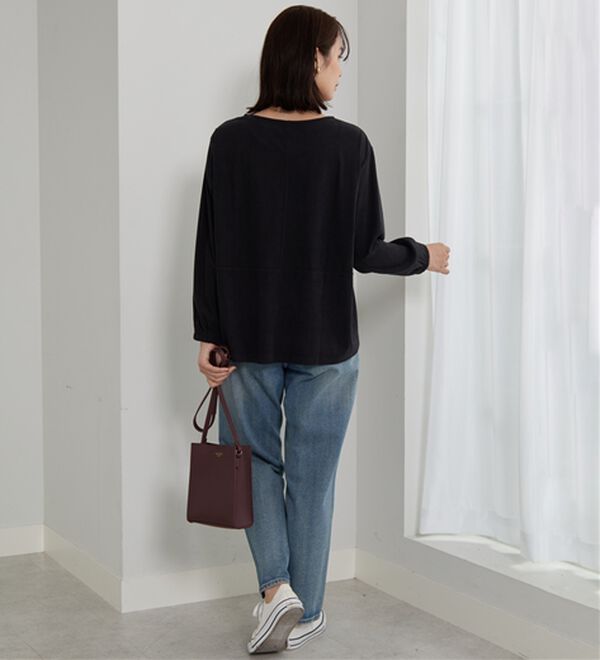 BELLUNA（ベルーナ）の「ふんわりコーデュロイ素材プルオーバー（カットソー）」｜詳細画像