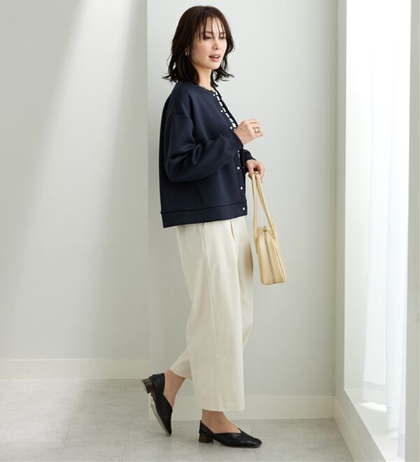 BELLUNA（ベルーナ）の「きれい見えスナップボタンカーディガン（ニットカーディガン）」｜詳細画像