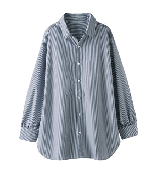 BELLUNA（ベルーナ）の「＜ＳＯＬＯＴＥＸ　Ｒ＞パールボタンチュニック（シャツ）」｜詳細画像