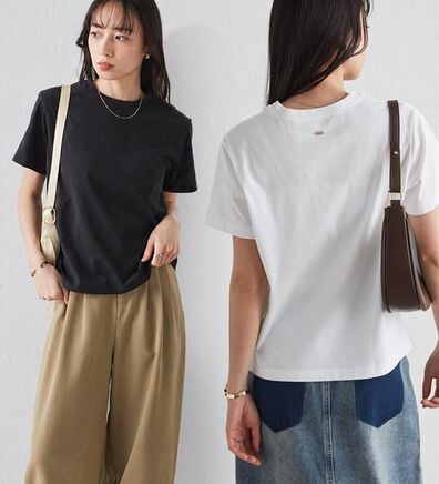 RANAN（ラナン）の「【5つの機能付】ひんやり着回し抜群ベーシックＴシャツ＜選べる着丈＞（Tシャツ）」
