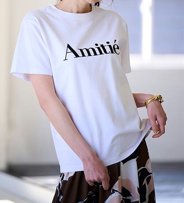 RANAN（ラナン）の「フロッキープリントロゴＴ（Tシャツ）」｜詳細画像