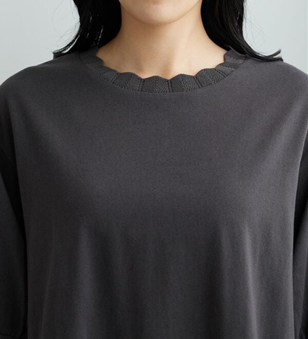 BELLUNA（ベルーナ）の「デザインリブ使いふんわり袖プルオーバー（カットソー）」｜詳細画像