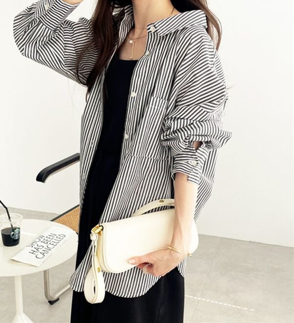 GeeRA（ジーラ）の「アソート柄オーバーサイズシャツ（シャツ）」｜詳細画像