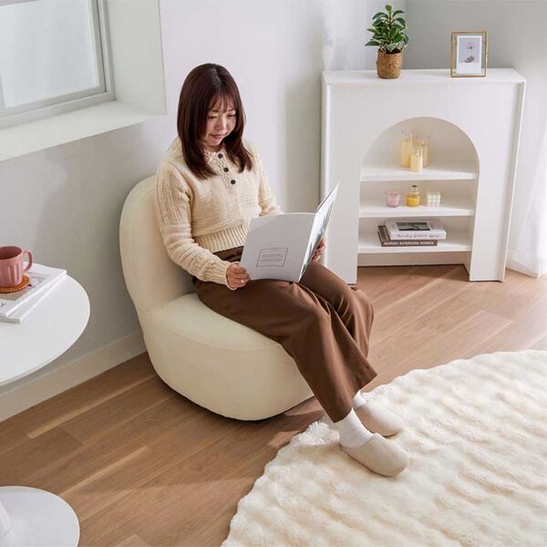 iellio（イエリオ）の「丸みがかわいい一人掛ソファＤａｒａｍ（ソファ）」｜詳細画像