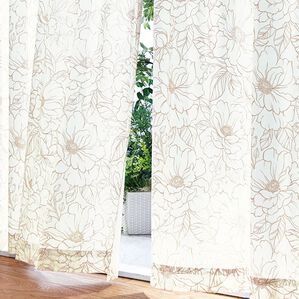 「おしゃれな柄の多機能レースカーテン（レースカーテン）」｜フラワー