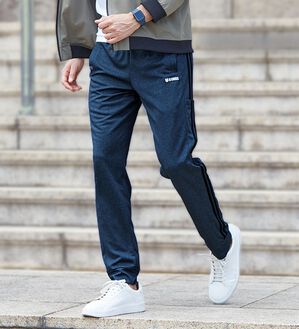 「【２本組】＜ケースイス＞デニム調すっきりジャージパンツ（メンズイージーパンツ）」｜詳細画像