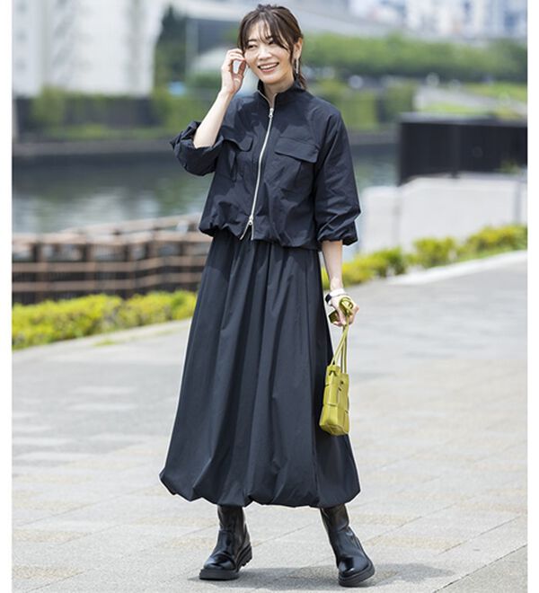 BELLUNA（ベルーナ）の「はっ水！ナイロンバルーンジャケット（ブルゾン）」｜詳細画像